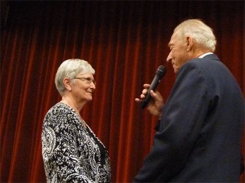 Photo of Bob saying vows