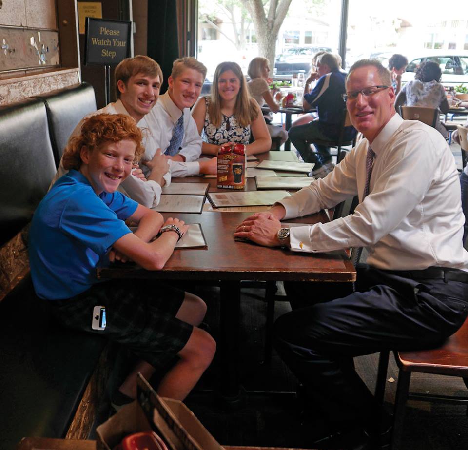 Photo of Brent and kids